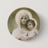 Madonna der Rosen Button (Vorderseite)