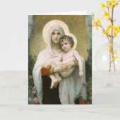 Madonna der Rosen durch Bouguereau Karte (Gelbe Blume)