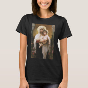 Madonna der Rosen von Bouguereau T-Shirt