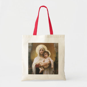 Madonna der Rosen von Bouguereau Tragetasche