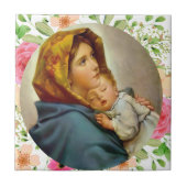 Madonna der Straßen Heilige Maria Madonnina Fliese (Vorderseite)