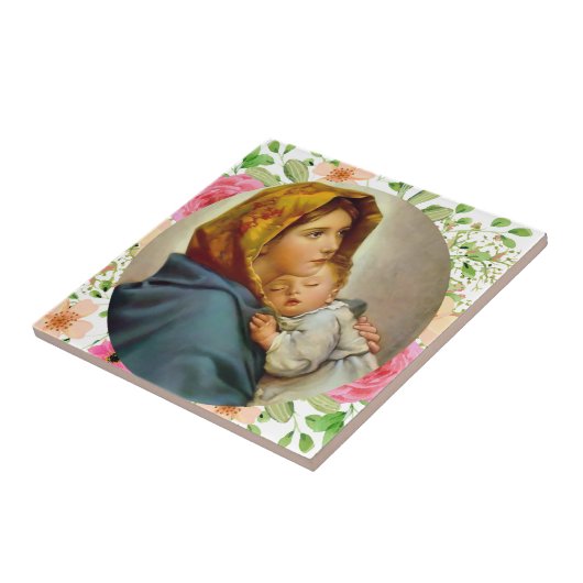 Madonna der Straßen Heilige Maria Madonnina Fliese (Seite)