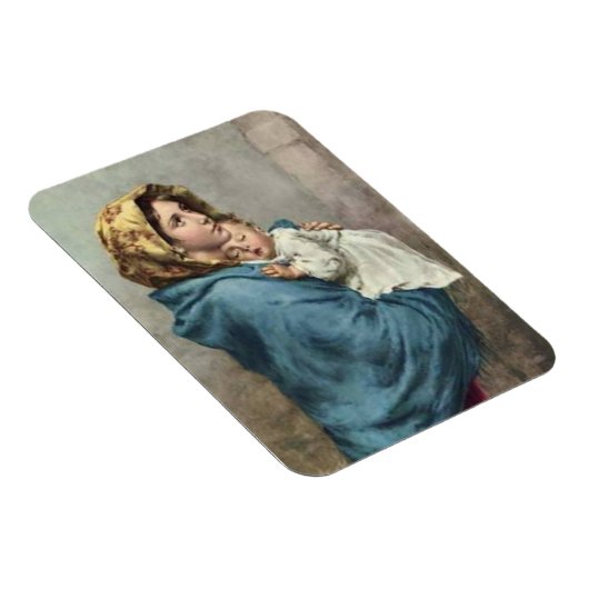 Madonna der Straßen - Religiös Magnet (Rechte Seite)
