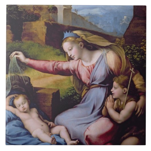 Madonna des blauen Diadem oder Madonna von t Fliese (Vorderseite)