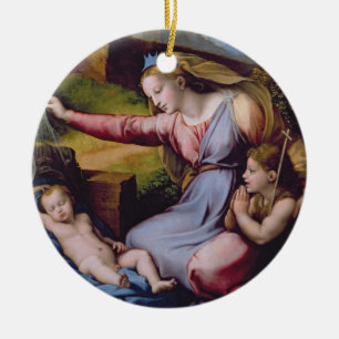 Madonna des blauen Diadem oder Madonna von t Keramikornament