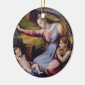 Madonna des blauen Diadem oder Madonna von t Keramikornament (Links)