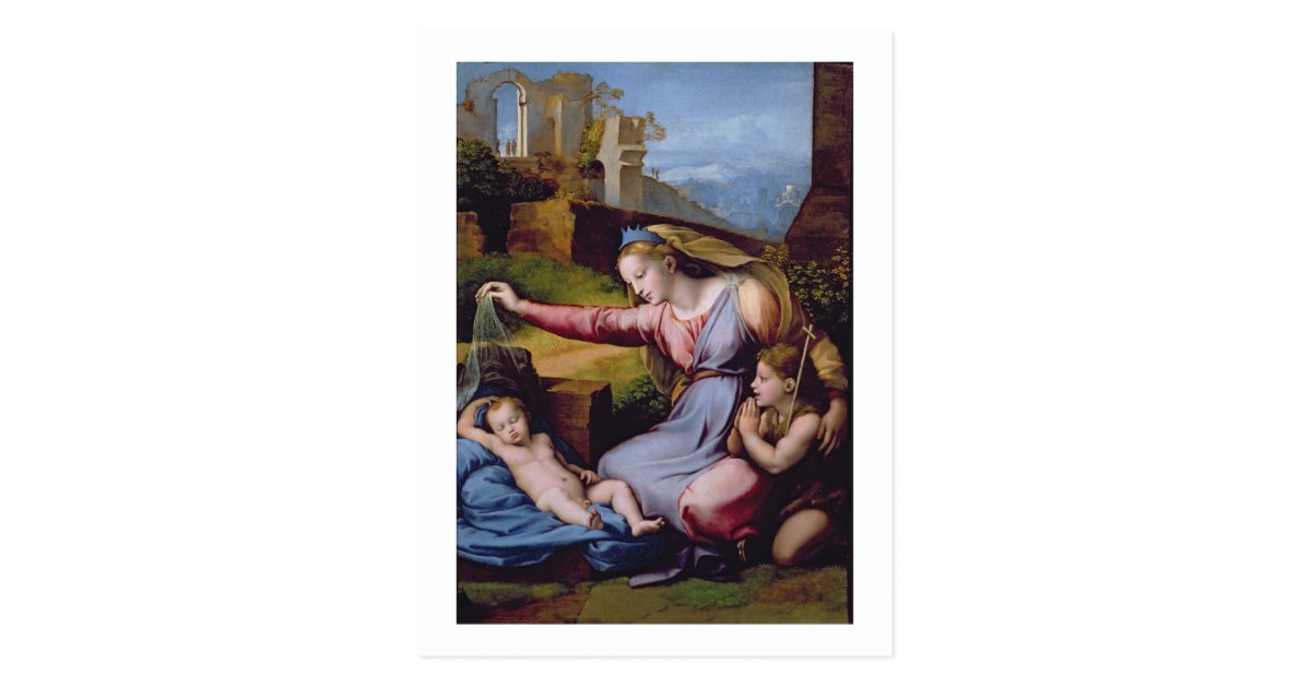 Madonna Des Blauen Diadem Oder Madonna Von T Postkarte Zazzle De