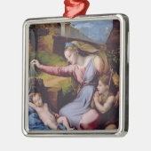 Madonna des blauen Diadem oder Madonna von t Silbernes Ornament (Links)