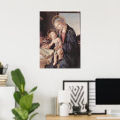 Madonna des Buches - Botticelli - c1480 Poster (Heimbüro)