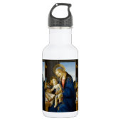 Madonna des Buches durch Botticelli Edelstahlflasche (Vorderseite)