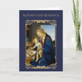 Madonna des Buches durch Botticelli religiös Karte (Vorderseite)
