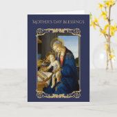 Madonna des Buches durch Botticelli religiös Karte (Gelbe Blume)