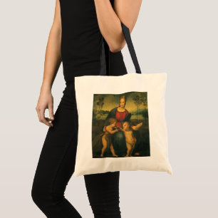 Madonna des Distelfinken von Raphael Sanzio Tragetasche