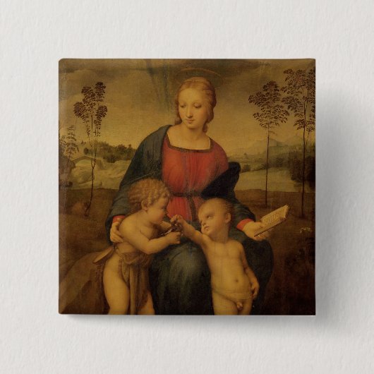 Madonna des Goldfinch, c.1506 Button (Vorderseite)