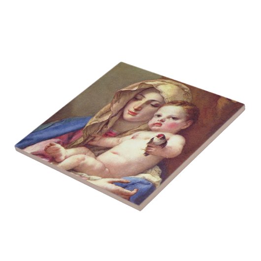 Madonna des Goldfinch Fliese (Seite)