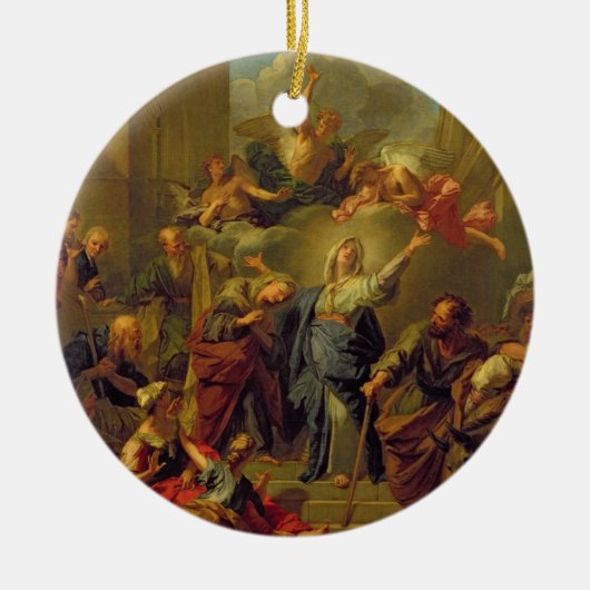 Madonna des Magnificat Keramikornament (Vorne)