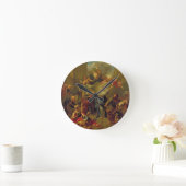 Madonna des Magnificat Runde Wanduhr (Zuhause)
