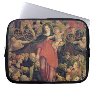 Madonna des Rosenbeetes, c.1569 (Öl auf Leinwand) Laptopschutzhülle