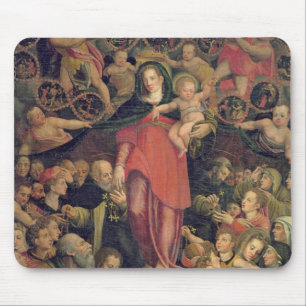 Madonna des Rosenbeetes, c.1569 (Öl auf Leinwand) Mousepad