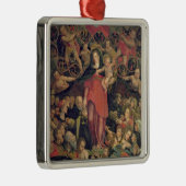 Madonna des Rosenbeetes, c.1569 (Öl auf Leinwand) Silbernes Ornament (Rechts)