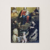 Madonna des Rosenbeetes mit SS Dominic, Catheri Puzzle (Vertikal)