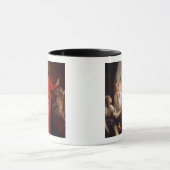 Madonna des Rosenbeetes (Öl auf Leinwand) Tasse (Zentrum)