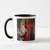Madonna des Rosenbeetes (Öl auf Leinwand) Tasse (Links)