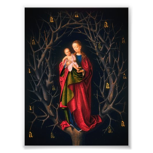 Madonna des Trockenbaumes (Petrus Christus, 1462-5 Fotodruck (Vorne)