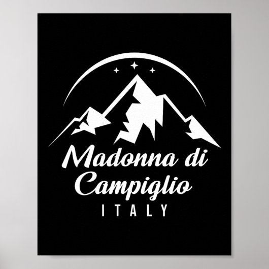 Madonna Di Campiglio Italien Skigebiet Snowb Poster (Vorne)