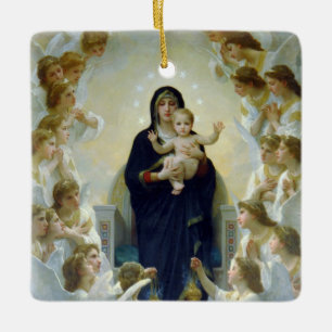 Madonna + Engel, Bouguereau Keramikornament