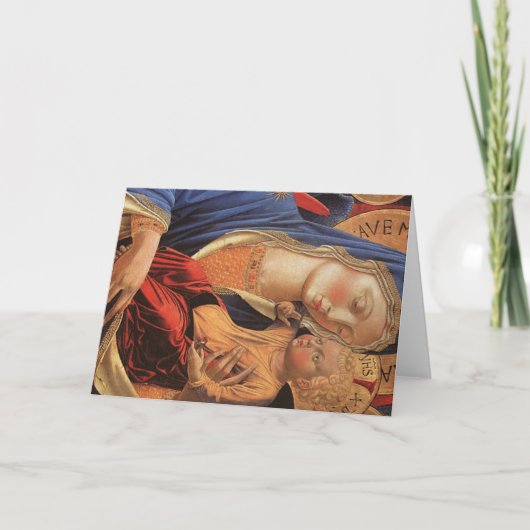 Madonna-Engels-Karte Feiertagskarte (Vorderseite)