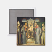 Madonna Enthroned, 1480 (Ölkonzern) Magnet (Vorderseite/Rückseite)