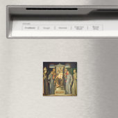 Madonna Enthroned, 1480 (Ölkonzern) Magnet (In Situ (Geschirrspüler))