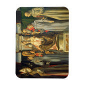 Madonna Enthroned, 1480 (Ölkonzern) Magnet (Vertikal)