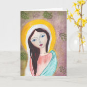 Madonna-Gruß-Karte Karte (Gelbe Blume)