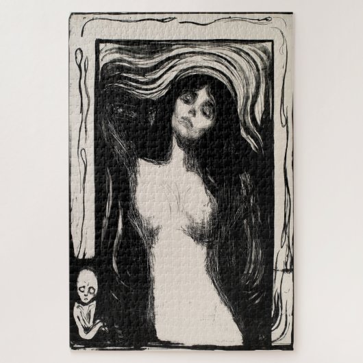 Madonna – Ikonisches expressionistisches Meisterwe Puzzle (Vertikal)