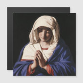 Madonna im Gebet Religiöse Magnet (Vorne/Hinten)