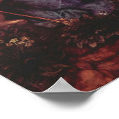 Madonna in der Felshöhle von Leonardo da Vinci Poster (Ecke)