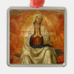 Madonna in Gloria (Jungfrau Maria begeistert) Ornament Aus Metall