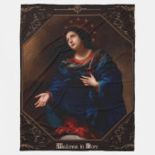 Madonna in Glory by Carlo Dolci Fleecedecke (Vorderseite)