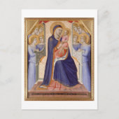 Madonna in Glory, c.1315 (Tempel auf Tafel) Postkarte (Vorderseite)