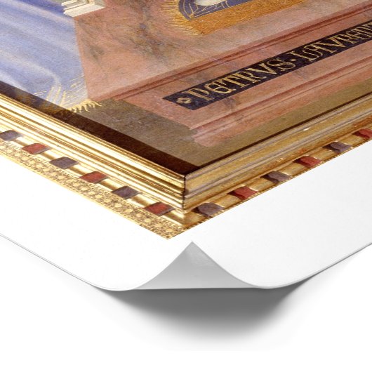 Madonna in Glory, c.1315 (tempera on panel) Poster (Ecke)