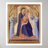 Madonna in Glory, c.1315 (tempera on panel) Poster (Vorne)