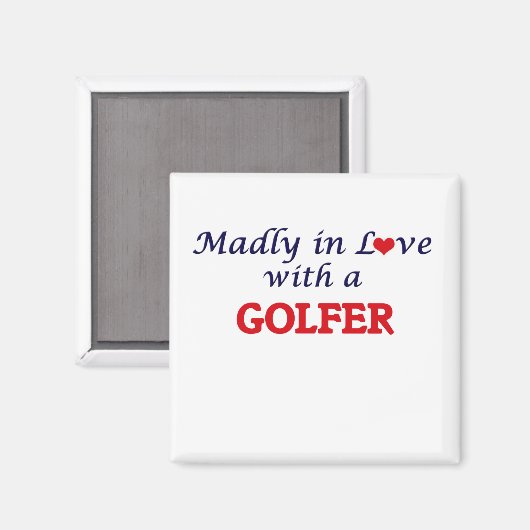 Madonna in Liebe mit einem Golfer Magnet (Vorderseite/Rückseite)