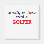 Madonna in Liebe mit einem Golfer Magnet (Vorne)