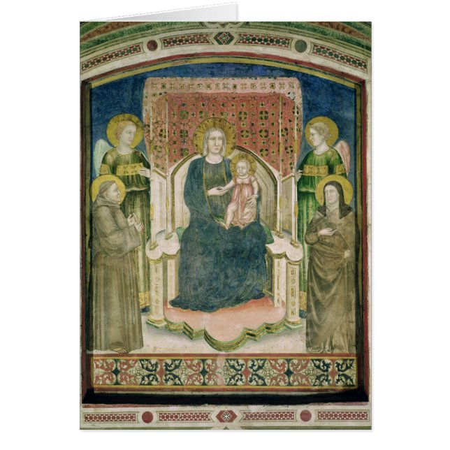 Madonna inthronisierte mit St Francis von Assisi (Vorne)