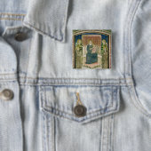 Madonna inthronisierte mit St Francis von Assisi Button (Beispiel)