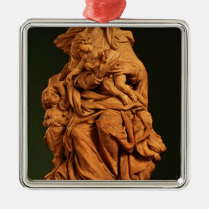 Madonna, Jesus und Johannes der Baptist Ornament Aus Metall