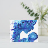 Madonna & Kind Aquarell religiöses Budget Postkarte (Stehend Vorderseite)