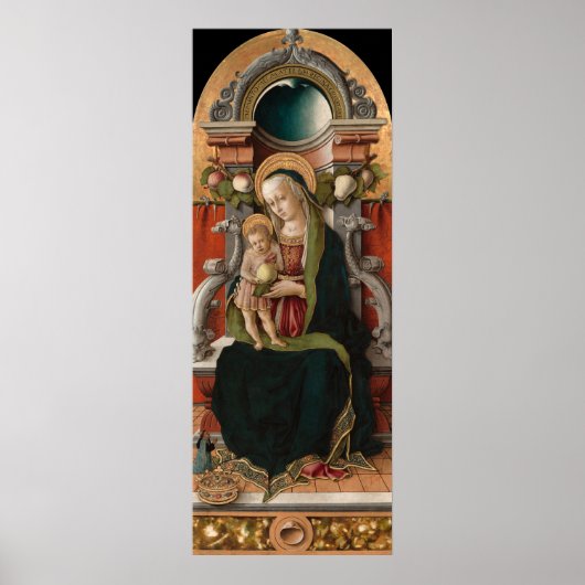 Madonna & Kind - Carlo Crivelli Kunst, Dichtung un Poster (Vorne)